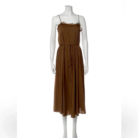 VINCE square neckline midi dress - Picture 1 of 3